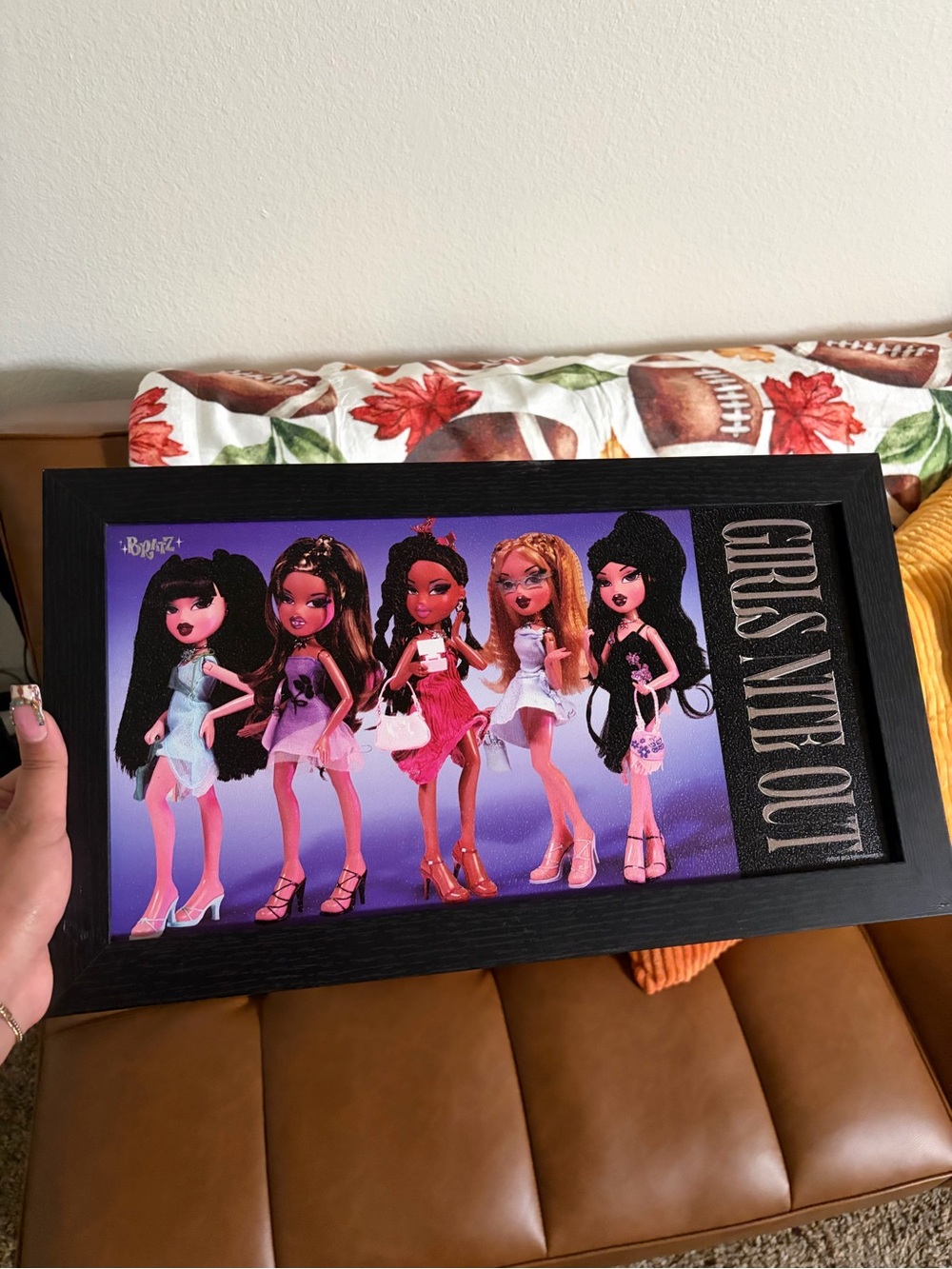 Bratz 'Girls' Night Out' Black Framed Wall Art